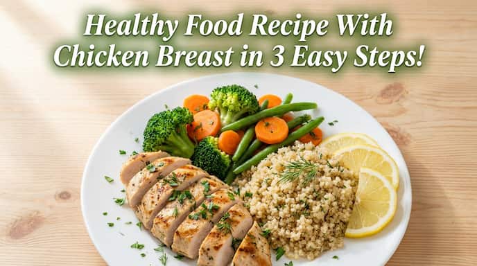 healthy food recipe with chicken breast