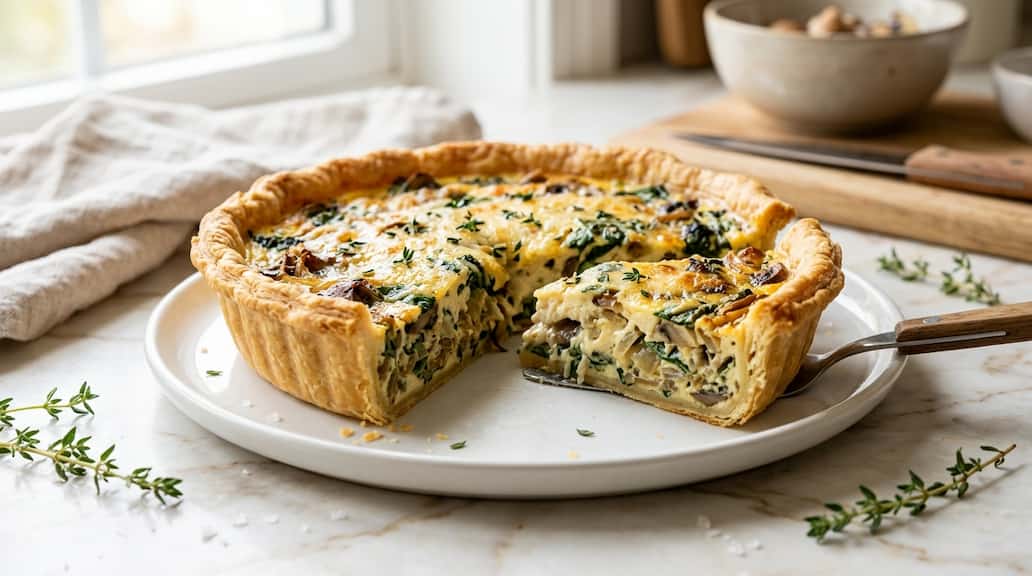 Quiche Lorraine Vegetarian Recipe
